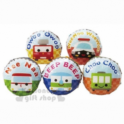 小禮堂 日本torune 日製飯糰包紙防油紙 15入 藍紅車 18x18cm 食品包裝紙 小禮堂卡通百貨