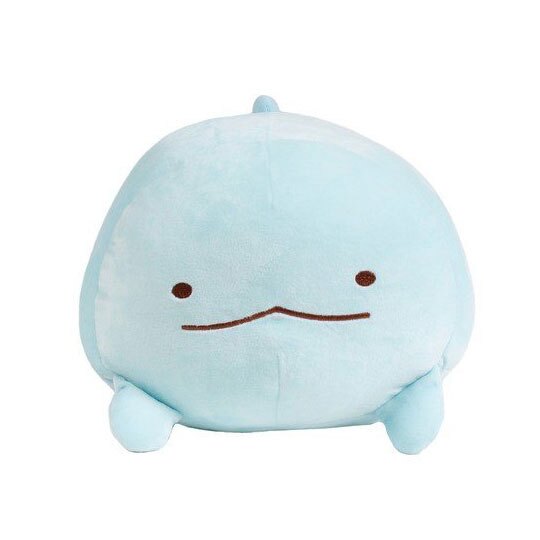 小礼堂〕角落生物 恐龙 绒毛玩偶娃娃长抱枕《蓝.全身》靠垫.