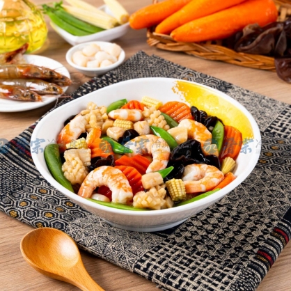 【任選優惠】富貴干貝燴三鮮(約500g/包)