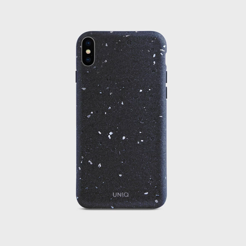 Uniq Element 工業風手工貝殼混水泥手機殼黯灰iphone X Xs Xsmax 亞瑟3c生活