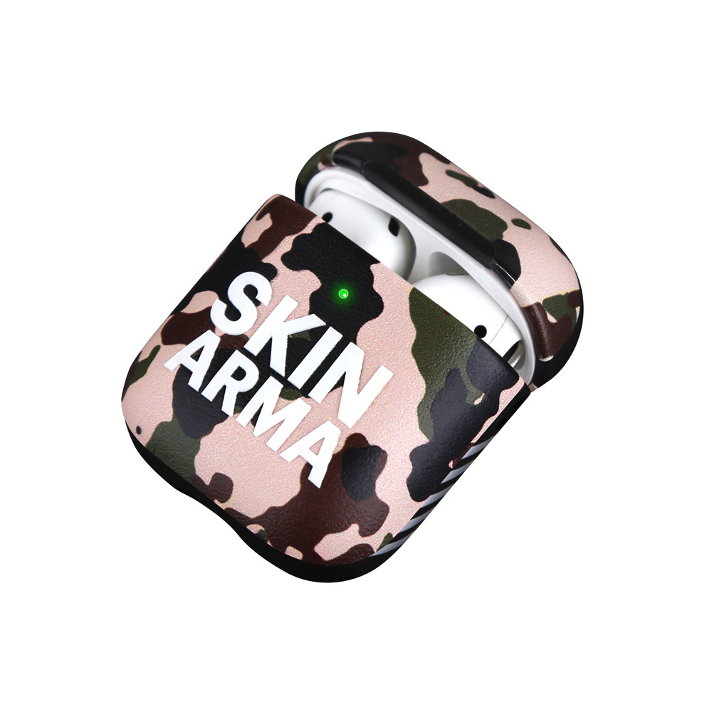 Skinarma 日本潮牌 Camo Airpods 1 2代迷彩耳機保護套海軍藍 亞瑟3c生活