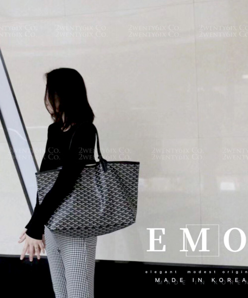 韓國品牌emo 真皮雙面子母手提包 肩背包 托特包 Large特大尺寸 4色 2wenty6ix 貳拾六店
