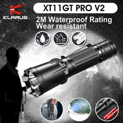 【KLARUS】 XT11GT Pro V2 3300流明高亮戰術手電筒410米遠射