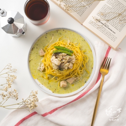 奶油青醬雞肉(一人份無麵) - 熱一下即食料理